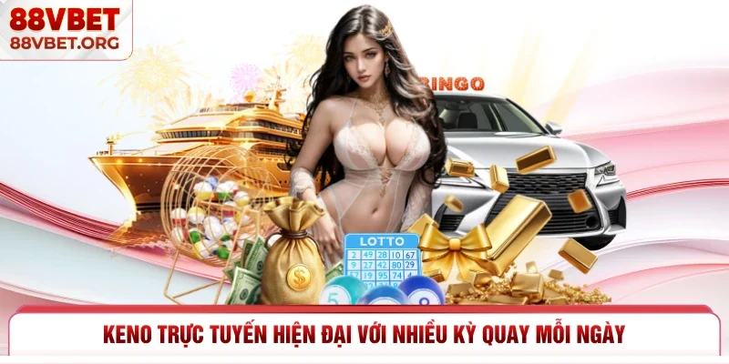 Keno trực tuyến hiện đại với nhiều kỳ quay mỗi ngày